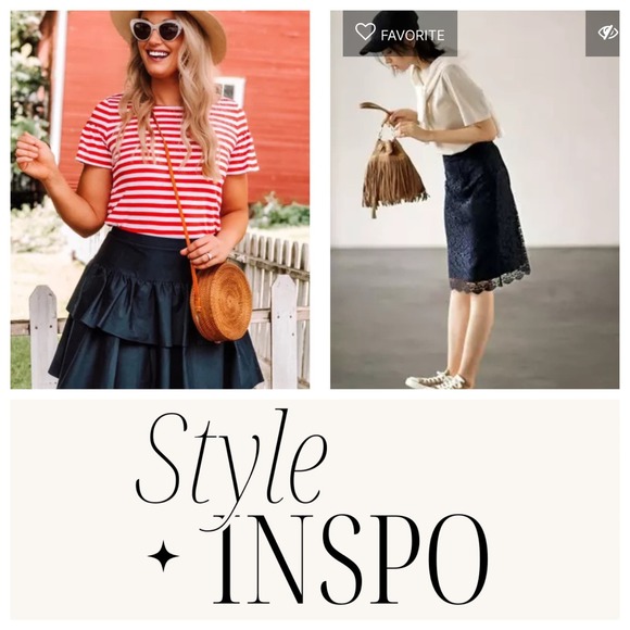 REISS Mallory Lace A-Line Skirt Size 6 Night Navy Blue Knee Length Pockets - Picture 9 of 9